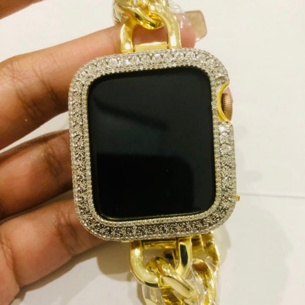 Back in stock after 2 months! Real diamond Apple Watch Ezekiel case not cz SALE - Picture 5 of 5